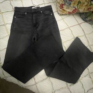 Ann Taylor black slim flare jeans